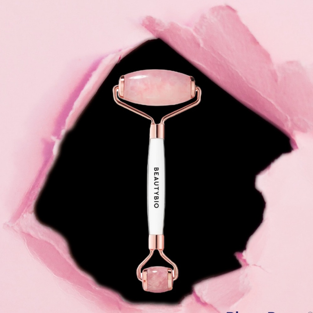 Brand new in box Beauty Bio Rose Quartz Dual Ended Roller